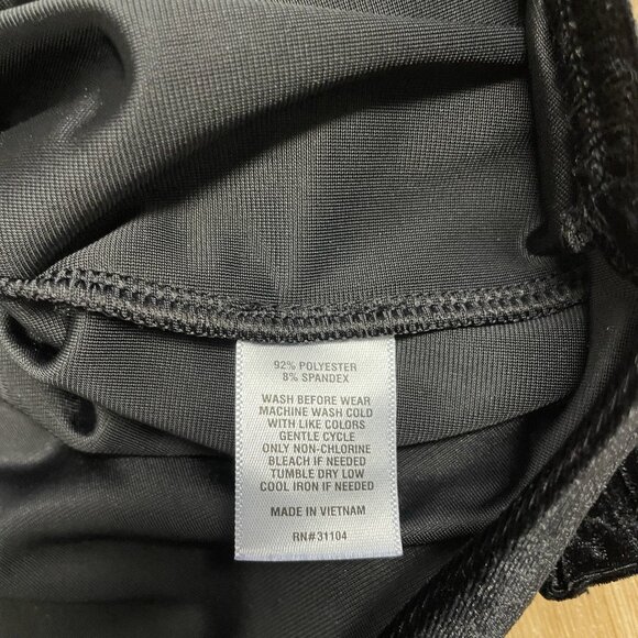 WONDERLY VELVET BLOUSE FAUX WRAP SIZE XS RELAXED FIT HOLIDAY CHIC BLACK CLASSIC - Picture 6 of 8